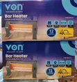 Von Quartz Bar Room Heater - 1200W - 1
