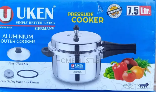 Uken Pressure Cooker ya Manual 7.5L na Lid ya Kioo ya Ziada - 1