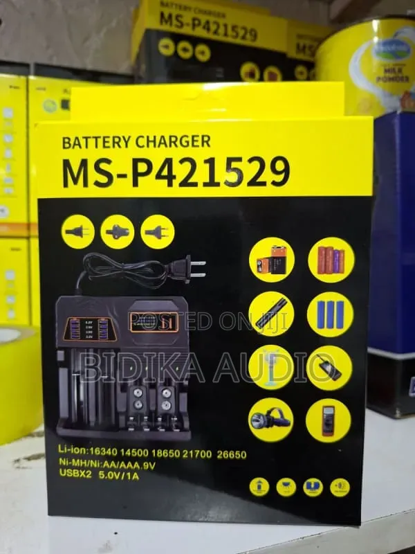 Multi-Slot Universal Battery Charger | Li-Ion Ni-Mh Dock - 1