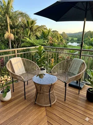 Sunset Serenity 3-Piece Woven Bistro Set