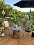 Sunset Serenity 3-Piece Woven Bistro Set - 1