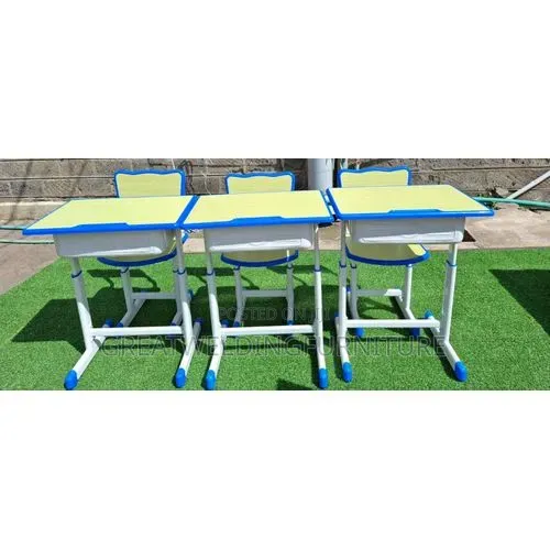 Set ya Dawati na Kiti cha Kusomea cha Watoto Kinachoweza Kurekebishwa - 1
