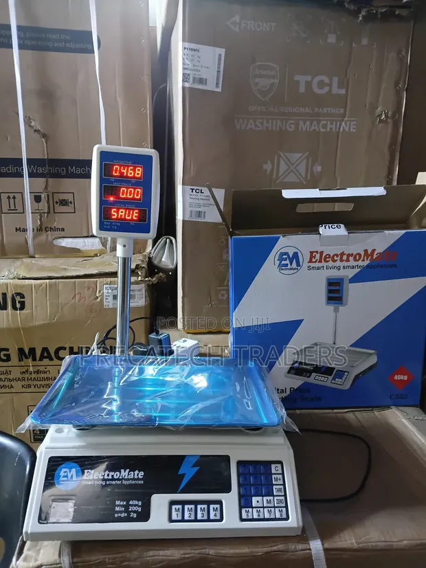 ElectroMate Commercial Digital Weighing Scale 40KG - 1
