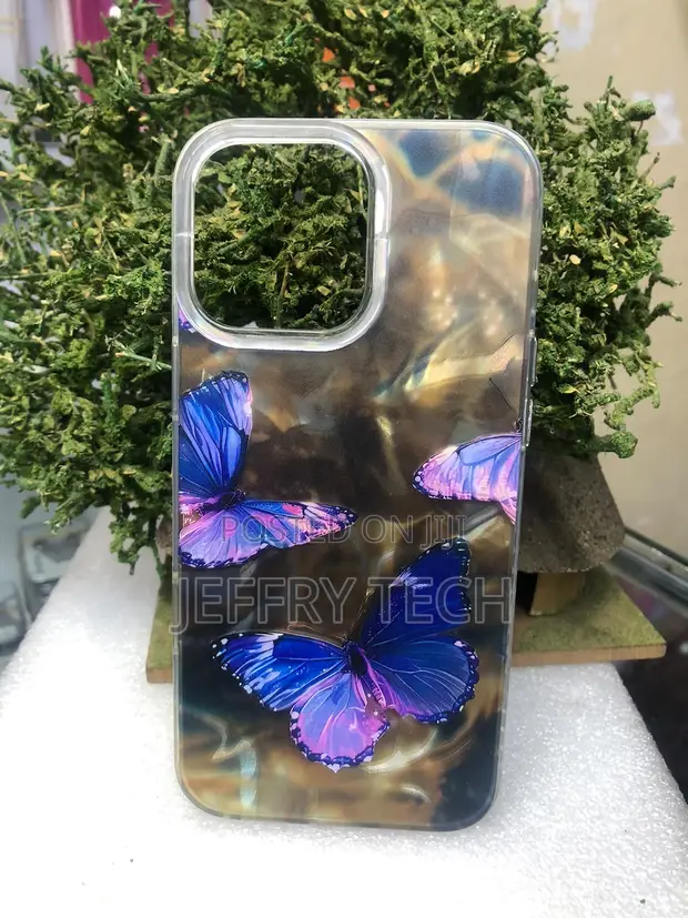 Laser Water Ripple Butterfly Case for iPhone 15 Pro - 1