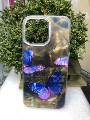Laser Water Ripple Butterfly Case for iPhone 15 Pro