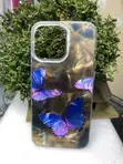 Laser Water Ripple Butterfly Case for iPhone 15 Pro - 1