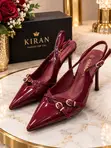 Elegant Slim Back Kitten Heels - 2