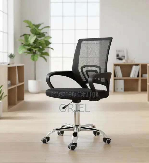 Clerical Mesh Office Chair - Black - 1