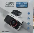 Hikvision C200S Dual Dashcam | 1080P FHD, 3" Night Wi-Fi - 2