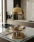 Elegant 8-Litre Gold Chafing Dish Food Warmer - 1