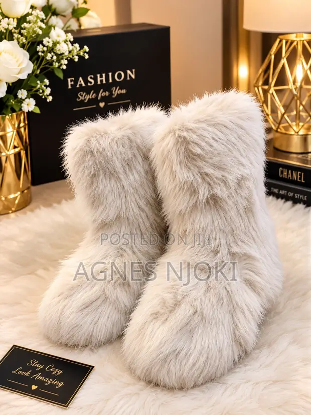 La Boots - Beige Leather Ankle Boots - 1