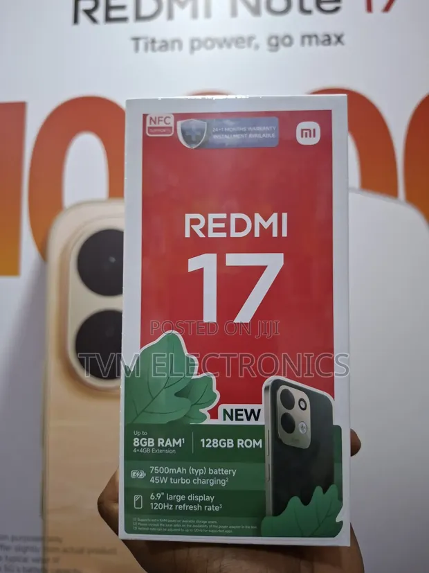 Xiaomi Redmi 17 128GB Mpya Nyeusi - 1