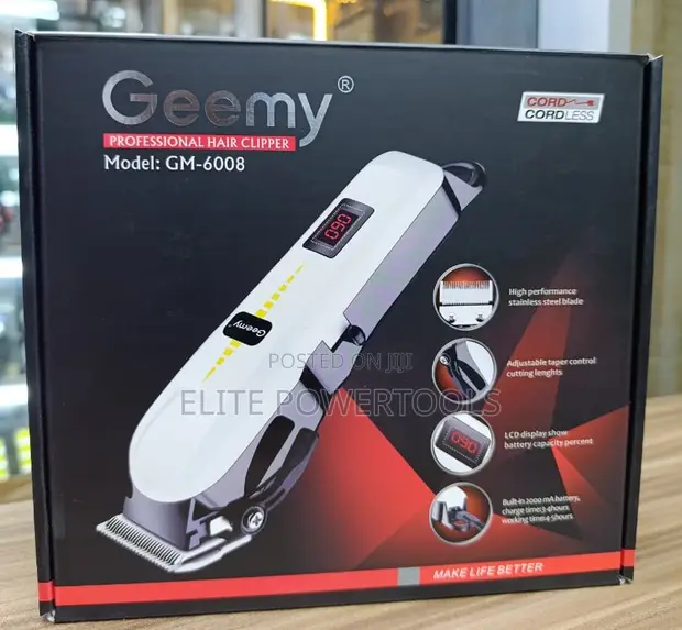 Geemy Professional Cordless Hair Clipper GM-6008 - 1