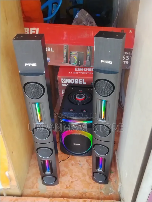 Nobel 2.1 Sound System ya Muziki yenye LED Lights - 1