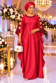 Quality Kaftan Dress with Head Ribbon - 4
