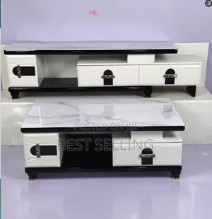 Set ya Jedwali la TV na Kahawa Iliyoagizwa kwa Urembo