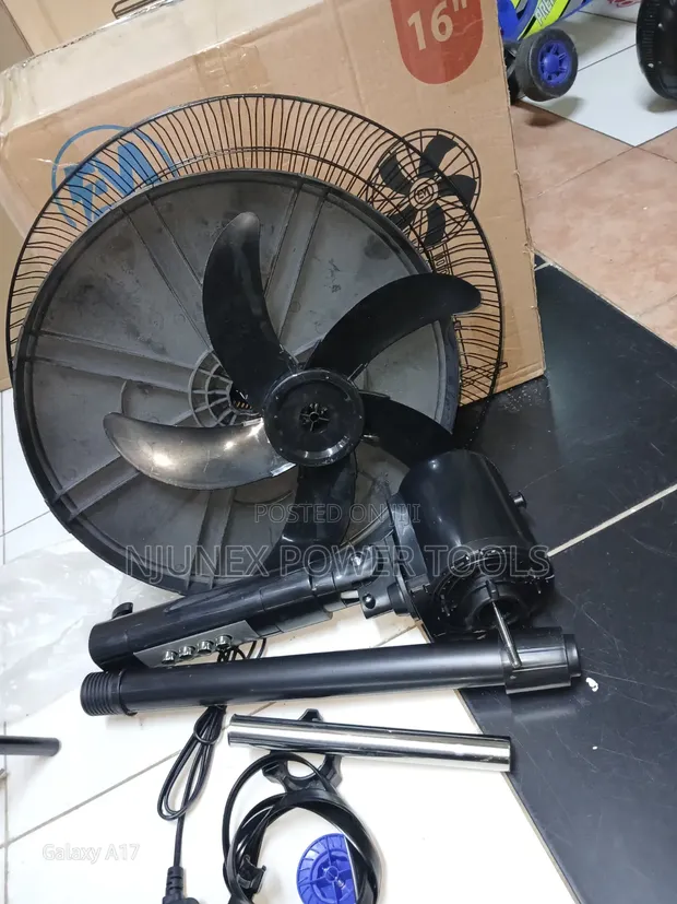Premier 16-Inch Oscillating Pedestal Fan Mpya - 1