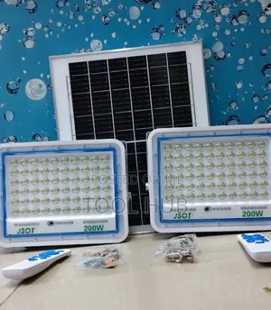 JSOT 2-in-1 200W+200W Solar LED Floodlight Kit