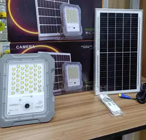 100W Solar Flood Light with Camera