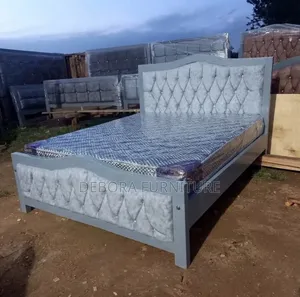 Grey 5x6 Mocket Bed with Mattress