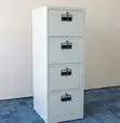 4-Drawer Lockable Office Filing Cabinet - Steel - 2