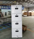 4-Drawer Lockable Office Filing Cabinet - Steel - 3