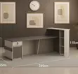 240cm Executive Counter Desk kwa Watu Wawili - 2