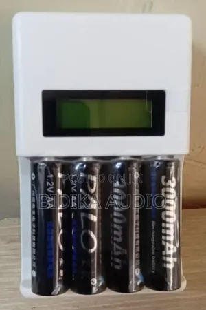 Palo LCD Smart Battery Charger 4-Slot AA AAA Fast Charging