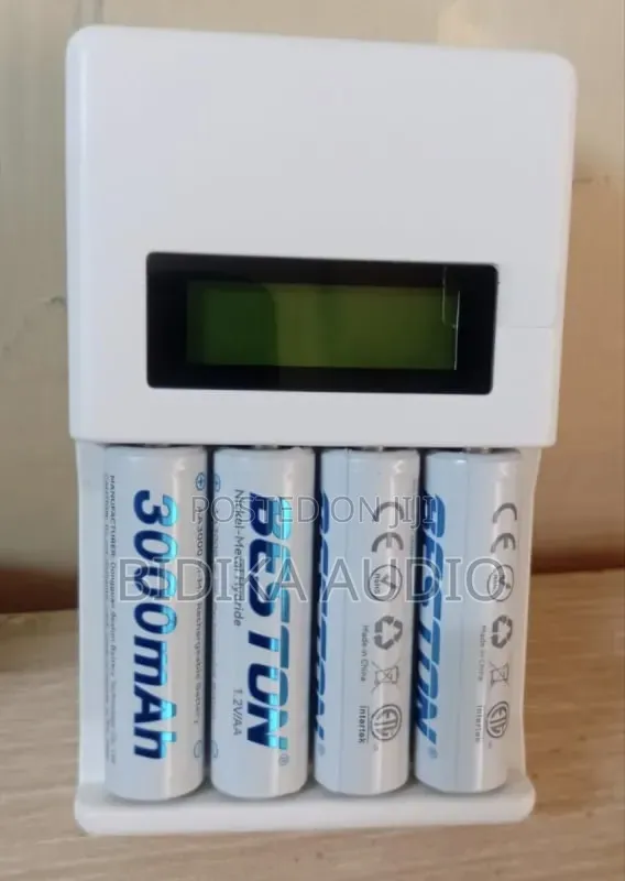 Beston AA 3000mAh Smart LCD Battery Charger Zinazochajiwa - 1