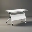 White Folding Office Table - 1