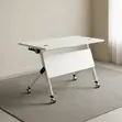 White Folding Office Table - 5