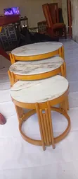 Meza Safi ya Marumaru ya Mtendaji 3-in-1 - 2