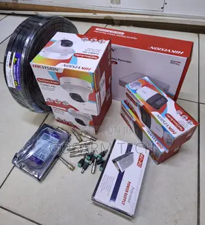 2-Way Audio CCTV Kit - 4 Channel DVR Full Camera Set
