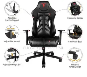Kiti cha Mchezo cha Ngozi cha Mtendaji chenye Ergonomic