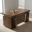 Kikao cha Mtendaji Brown 140cm - 4