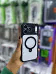Kasha la MagSafe la Orange Frosted lenye Kickstand Inazunguka 360° kwa iPhone 17 Pro - 2