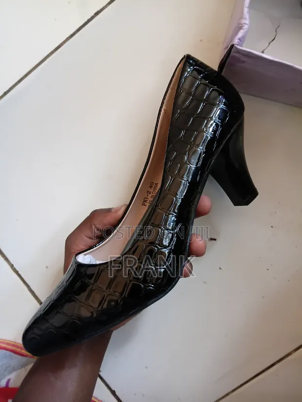 ROSER Women's Crocodile Print Court Pumps (Size 40) - 1
