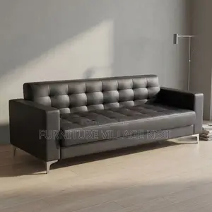 3-Person Leather Sofa - Brand New