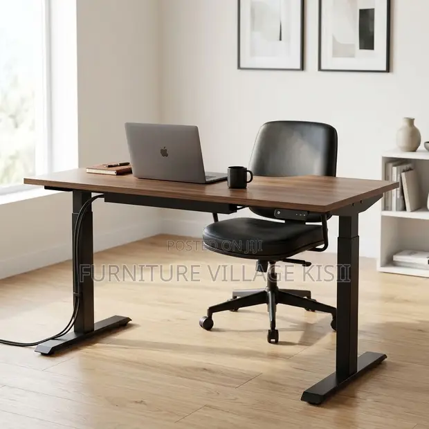 L-Shaped Electric Desk with 2 Motors - 1