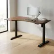 L-Shaped Electric Desk with 2 Motors - 2