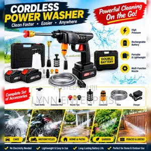 Wireless Car Wash Spray Gun yenye Betri ya Lithium Portable
