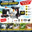 Wireless Car Wash Spray Gun yenye Betri ya Lithium Portable - 1
