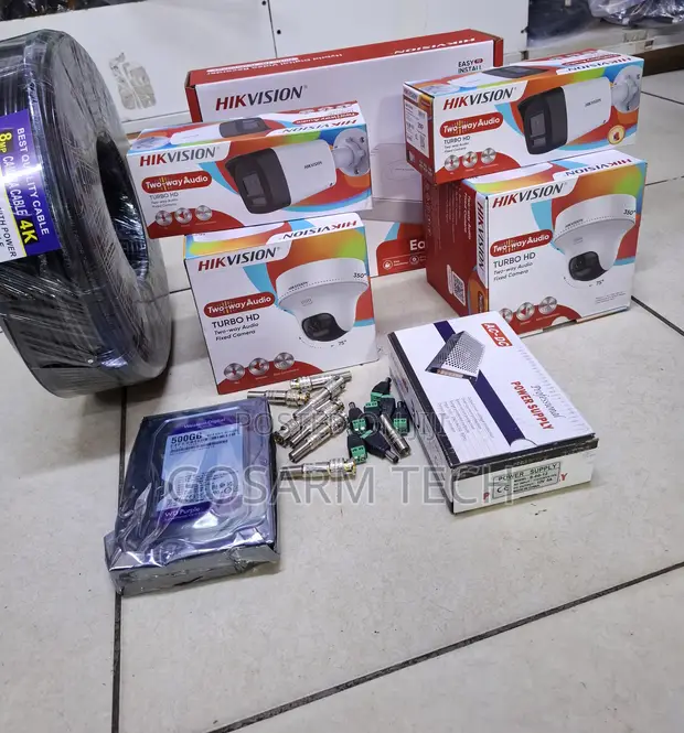 Hikvision 4 Channel Full Color CCTV Kit with 2-Way Audio - 1