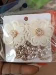 Elegant Black Flower Pearl Earrings - Vipuli vya Wanawake vya Kipekee - 2