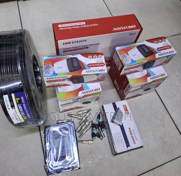 Hikvision 4 Channel ColorVu CCTV Kit with 2-Way Audio - 1
