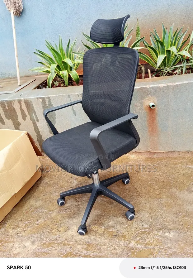 Brand New Black Breathable Office Chair - 1