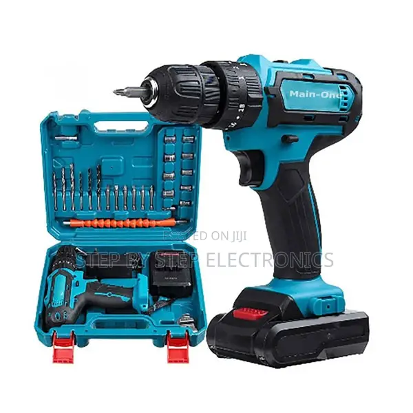 Main-One Cordless Drill Machine with Free Drill Bits - 1