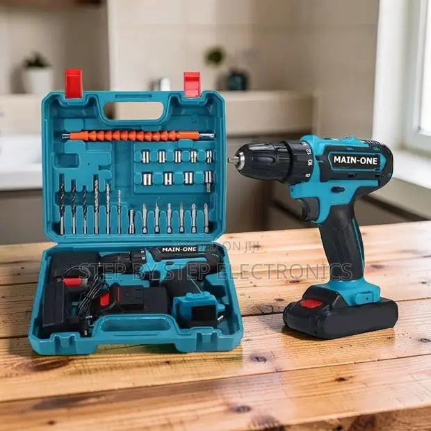 Main-One Cordless Drill Machine yenye Adjustable Speed - 1