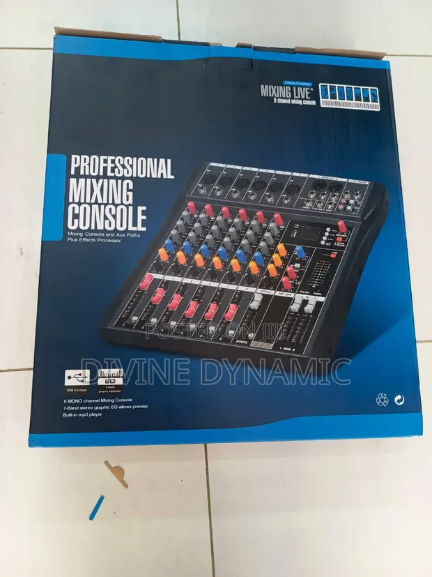 Professional 8-Channel Mixing Console Mixer - 1