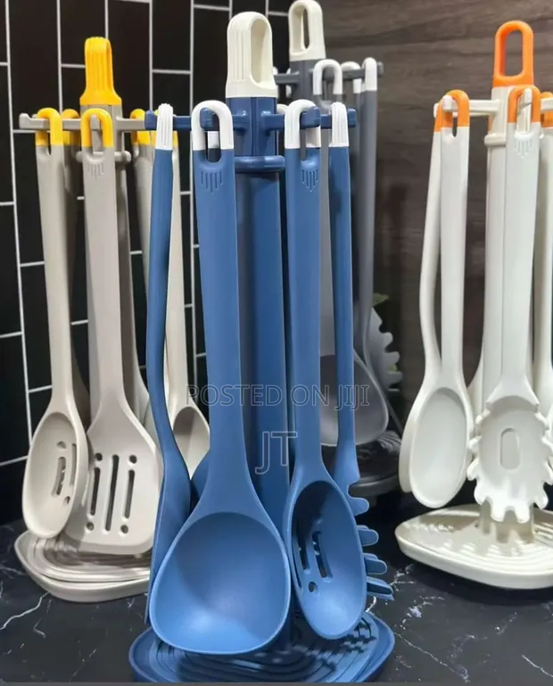 7-Piece Silicone Serving Spoon Set - 1
